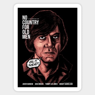 No Country for Old Men, Javier Bardem, Cult Classic Sticker